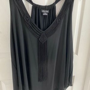 City Chic, plus size Medium/18 black top